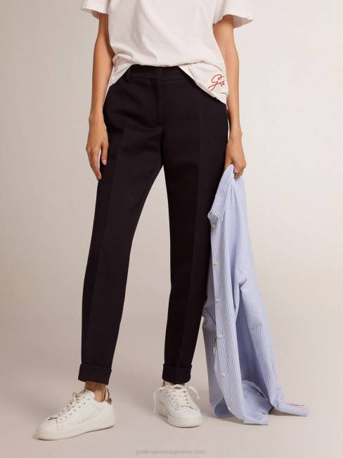 Golden Goose mujer pantalones pitillo de lana 68461022