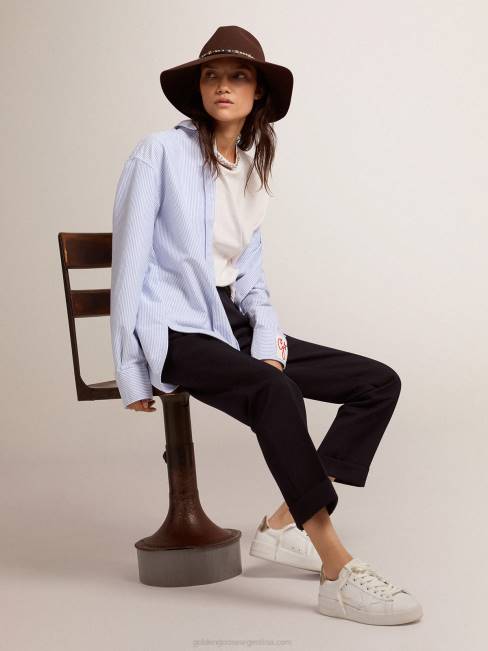 Golden Goose mujer pantalones pitillo de lana 68461022