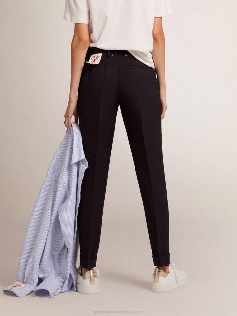 Golden Goose mujer pantalones pitillo de lana 68461022