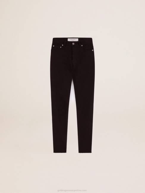 Golden Goose mujer vaqueros pitillo negros 68461019