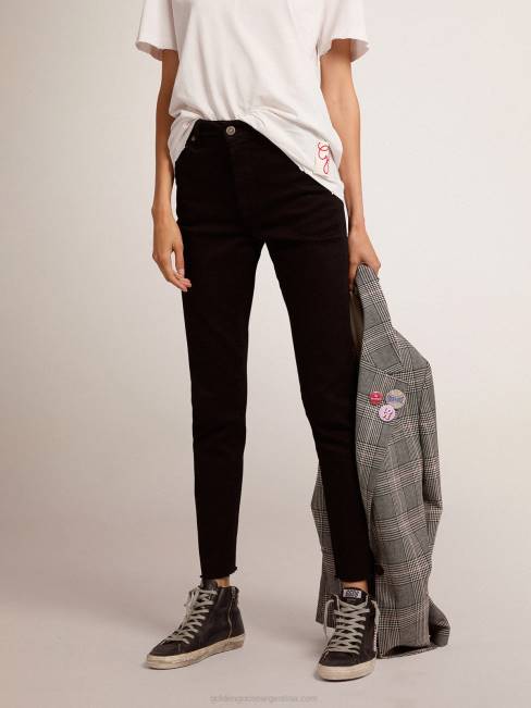 Golden Goose mujer vaqueros pitillo negros 68461019
