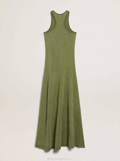 Golden Goose mujer vestido sin mangas verde pesto 68461045