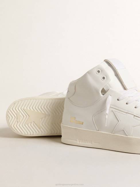 Golden Goose mujer mid-stardan de base biológica con estrella blanca y lengüeta en el talón 6846205