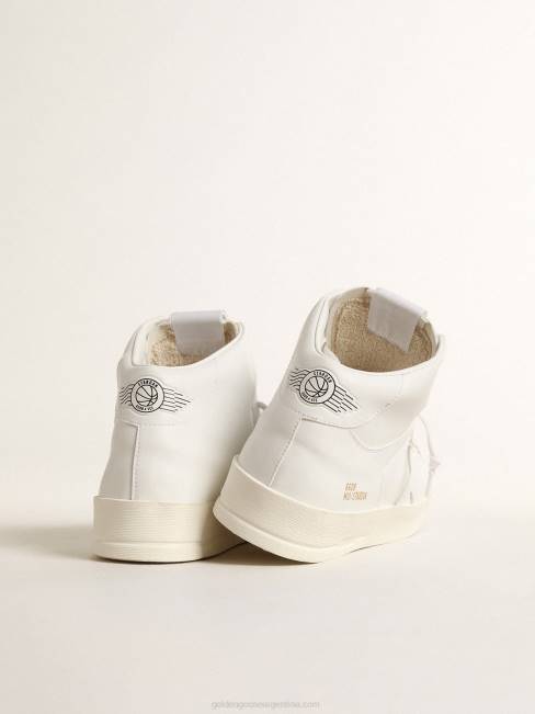 Golden Goose mujer mid-stardan de base biológica con estrella blanca y lengüeta en el talón 6846205