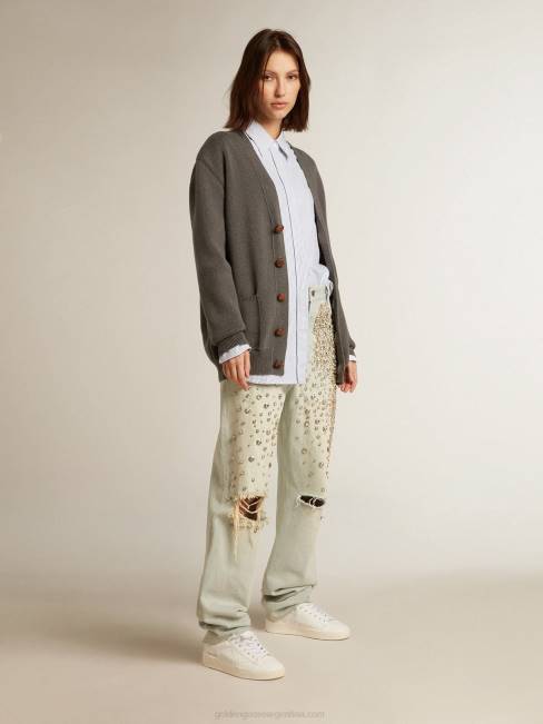 Golden Goose mujer stardan de base biológica con estrella blanca y refuerzo en el talón 6846160