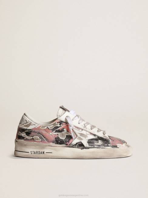Golden Goose mujer stardan lab en cuero con salpicaduras de pintura por toda la superficie 6846214