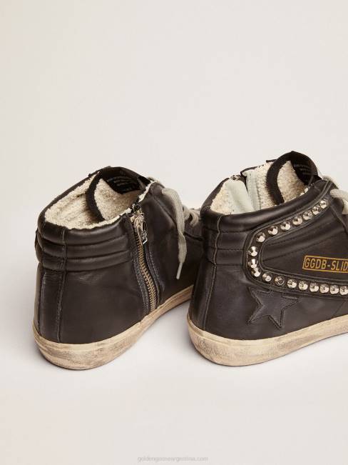 Golden Goose mujer zapatillas deslizantes con tachuelas 684665