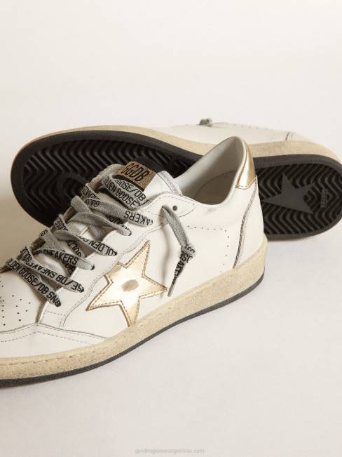 Golden Goose mujer zapatillas Ball Star con estrella dorada y refuerzo en el talón 68468