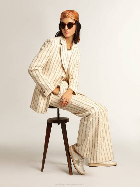 Golden Goose mujer zuecos ball star de napa con estrella de ante gris hielo 6846144