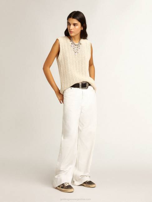 Golden Goose mujer estrella media en brillo negro con estrella de ante gris paloma y refuerzo en el talón 6846222