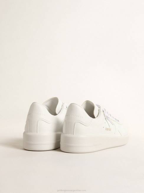 Golden Goose mujer purestar de base biológica con estrella blanca y refuerzo en el talón 6846206