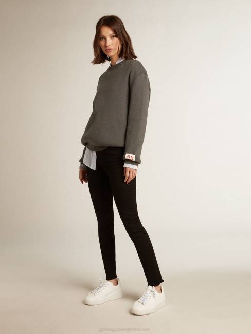 Golden Goose mujer purestar de base biológica con estrella blanca y refuerzo en el talón 6846206