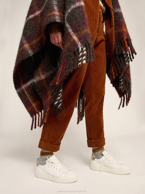 Golden Goose mujer zapatillas deportivas purestar con refuerzo dorado en el talón 684659