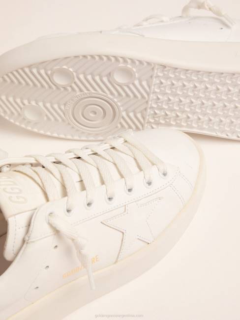 Golden Goose mujer zapatillas deportivas purestar con refuerzo dorado en el talón 684659