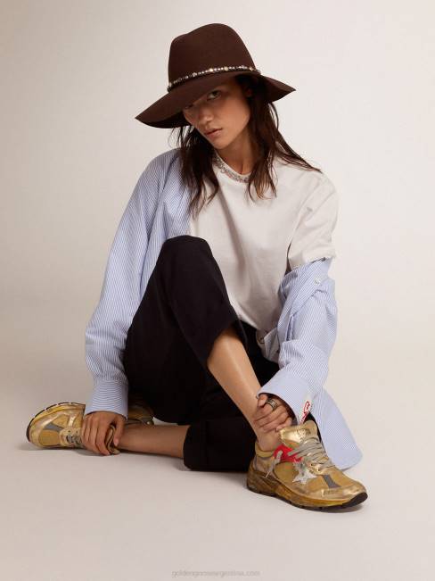 Golden Goose mujer tenis dorados dad-star 6846109