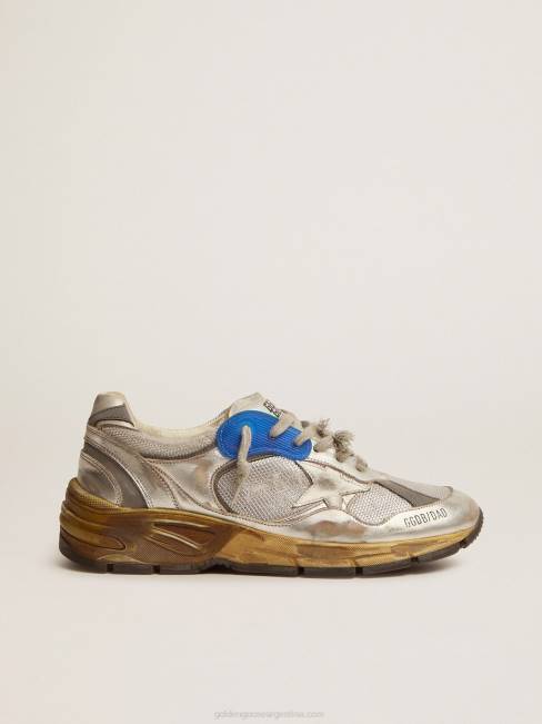 Golden Goose mujer zapatillas dad-star plateadas 6846124