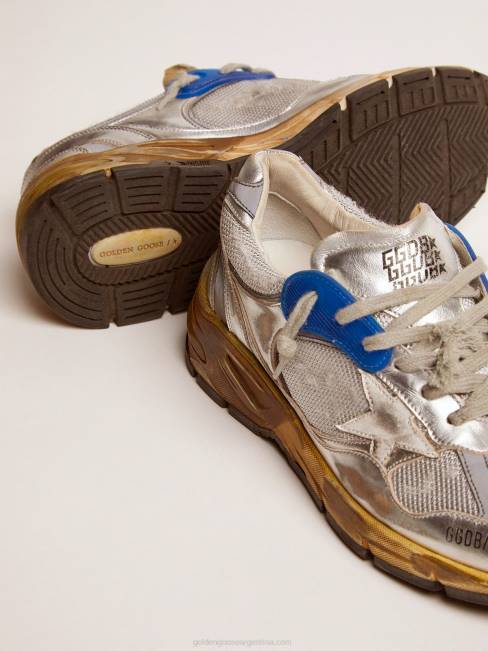 Golden Goose mujer zapatillas dad-star plateadas 6846124