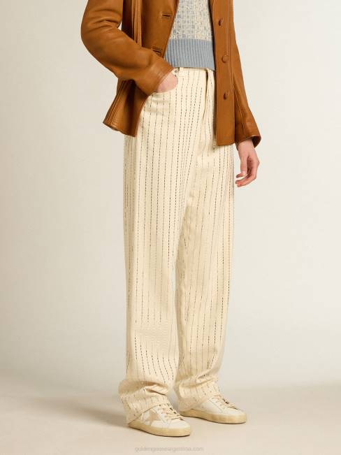 Golden Goose mujer superestrella con estrella de ante y refuerzo del talón con purpurina rosa melocotón 6846197