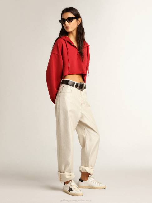 Golden Goose mujer superestrella con una estrella negra de cristal swarovski y refuerzo en el talón 6846249