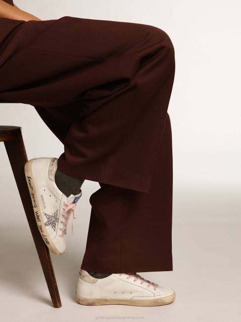 Golden Goose mujer zapatillas super-star con estrella de purpurina plateada y refuerzo del talón de piel con estampado de leopardo 6846273