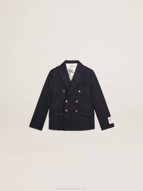 Golden Gooseamericana de niño azul oscuro con doble botonadura 6846907