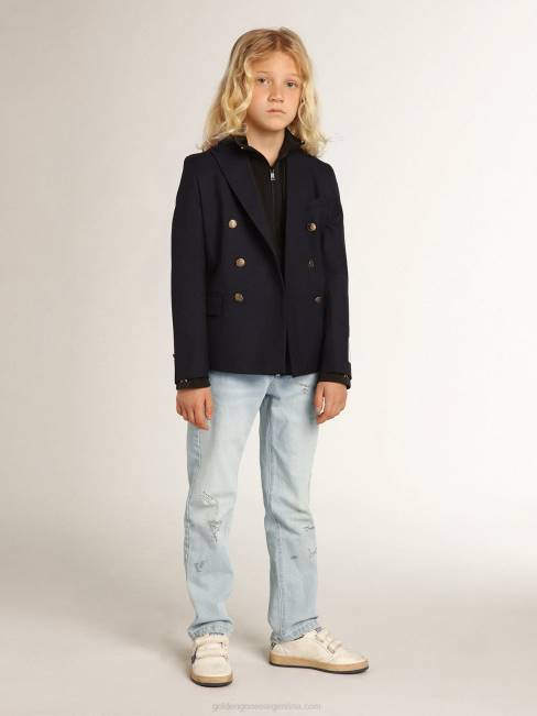 Golden Gooseamericana de niño azul oscuro con doble botonadura 6846907