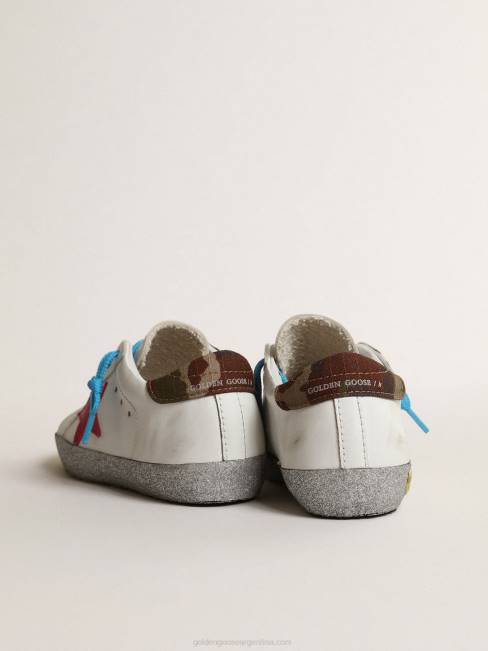 Golden Goose niños junior super-star ltd con estrella fucsia y zorro brillante 6846857